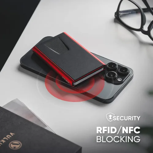 Vista 80 de VULKIT Cartera delgada minimalista para tarjetas VC500 VC500C, Rosado, Minimalista