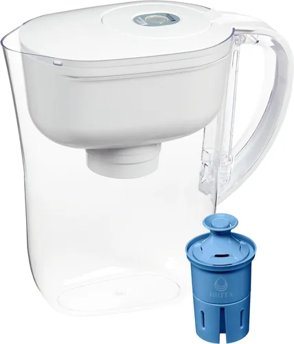 Vista 12 de Brita Jarra de agua, filtro Metro Elite, elimina el 99% del plomo, incluye 1 filtro, capacidad para 6 tazas, color blanco