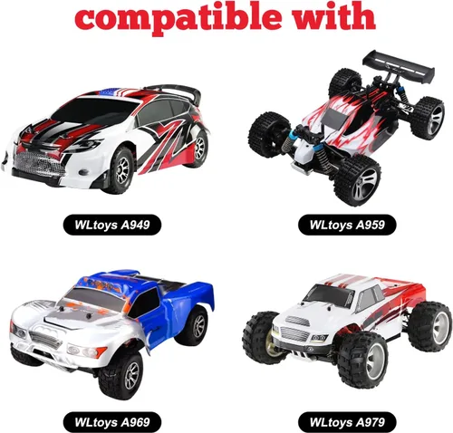 Vista 2 de Hobbypark 1 Unidades Metal Diff Main Gear 38T y Motor Gear 17T para RC 1/18 WLtoys A949 A959 A949 A959 A959 A969 A979 RC Car Buggy Actualización