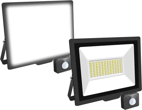 Vista 10 de Willpower 2 unids LED Floodlight 10W 1000lm LED luces de seguridad al aire libre con sensor de movimiento LED luz de trabajo IP66 impermeable PIR