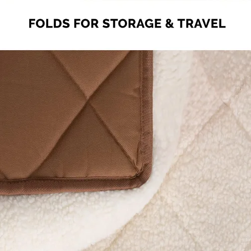 Vista 11 de Furhaven Cama para Perros para Perros Medianos/Pequeños y Gatos de Interior, 100% Lavable, Dimensionada para Adaptarse a Jaulas - Almohadilla