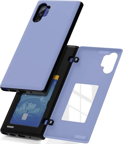 Vista 10 de GOOSPERY Parachoques magnético para puerta compatible con Galaxy Note 10, estuche tipo billetera con tarjetero, cierre automático por iman, funda