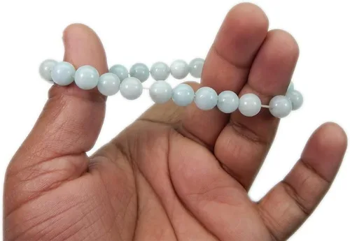 Vista 2 de Pulsera con cuentas de piedras preciosas de 0.315in para hombre y mujer.