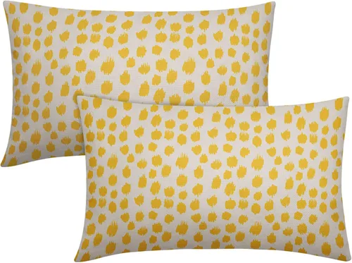 Vista 63 de Sweetshow Juego de 2 fundas de almohada de 16 x 16 pulgadas, diseño bohemio, con diseño de lunares, moderno y moderno, para exteriores, decorativas