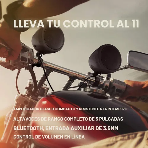 Vista 5 de BOSS Audio Systems Altavoces para motocicleta MCBK420B y paquete de amplificador de 2 canales