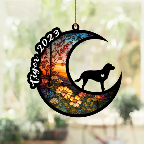 Vista 33 de Atrapasoles conmemorativo para perros, regalo de condolencia de perro de la pérdida del bulldog americano, regalos conmemorativos para los amantes