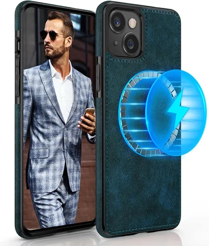 Vista 10 de LOHASIC Funda diseñada para iPhone 13 Pro con MagSafe, clásica y elegante piel suave agarre antideslizante a prueba de golpes, funda protectora