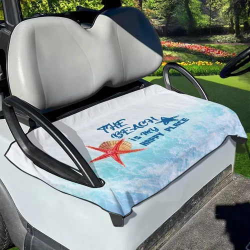 Vista 15 de Accesorios para carrito de golf, protector de toalla de asiento de carrito de golf, protector de toalla decorativo anti-caliente, para coche club