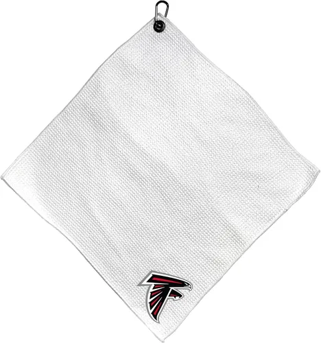 Vista 3 de Team Golf NFL Team Golf NFL - Toalla de microfibra de 15 x 15 pulgadas (blanco) con clip de mosquetón, microfibra de alta calidad con bolsillos