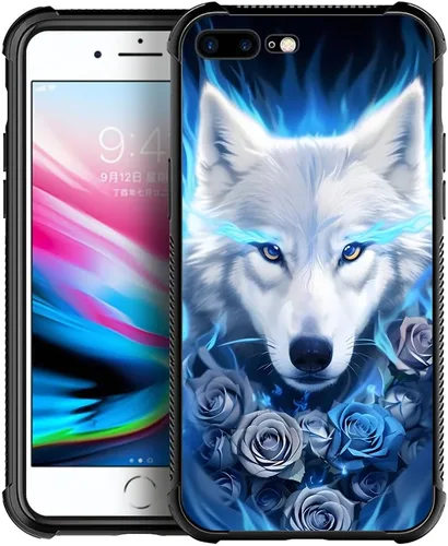 Vista 12 de CARLOCA Funda compatible con iPhone 8 Plus, iPhone 7 Plus para hombres y niños, increíble diseño de patrón de luz espacial nebulosa, a prueba