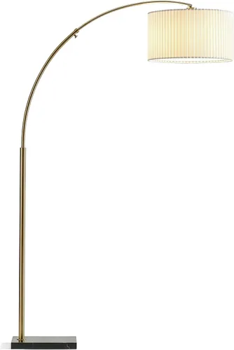 Vista 12 de Brightech Logan Lámpara de Pie de Arco, Lámpara de Pie Brillante para Salas de Estar, Oficinas y Dormitorios, Decoración Moderna de Sala de Estar