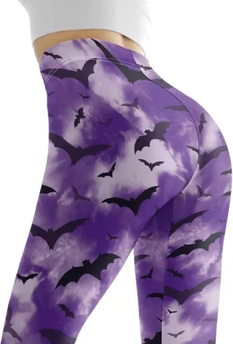 Vista 5 de Salabomia Leggings de cintura alta para mujer, pantalones de yoga para entrenamiento, leggings suaves para levantar glúteos, tallas XS-3XL