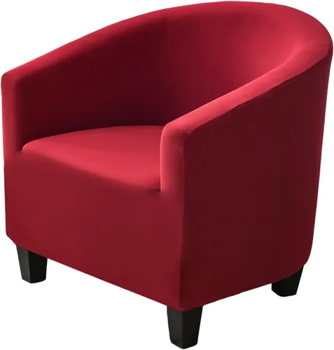 Vista 9 de NILUOH - Funda elástica para silla de club, cubierta elástica para silla de bañera, fundas para silla de barril, fundas para sillón, cubierta para 01