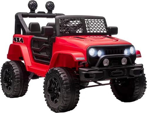 Vista 10 de Aosom Camión de paseo para niños de 12 V con control remoto para padres, automóvil eléctrico alimentado por batería con suspensión de resorte, Negro