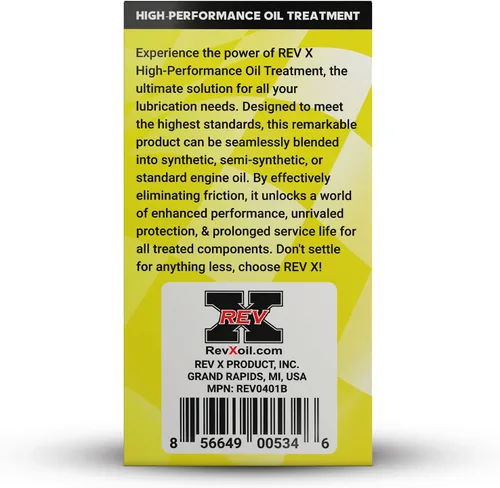 Vista 6 de REV X Aditivo de aceite de alto rendimiento - Botella de 4 fl. oz