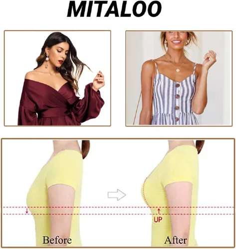 Vista 7 de MITALOO Adhesive Bra Invisible Strapless Bra Push Up Backless Sticky Bra for Women
