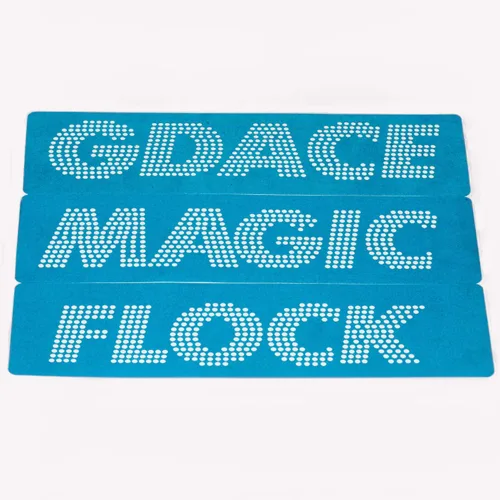 Vista 2 de Plantilla de diamantes de imitación Metarial Magic Sticky Flock autoadhesivo de diamantes de imitación en rollo para máquina de corte de 12 pulgadas