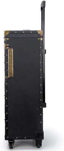 Vista 4 de Carro con ruedas con cerradura para maquillaje, carrito con canastilla para peluquería, organizador de viaje, estuche cosmético para salón