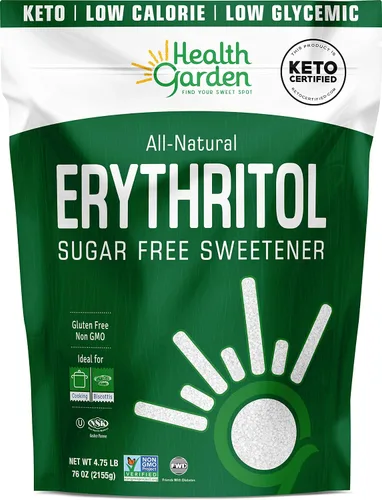 Vista 8 de Health Garden Edulcorante sin azúcar de eritritol, apto para dieta cetogénica, 12 onzas