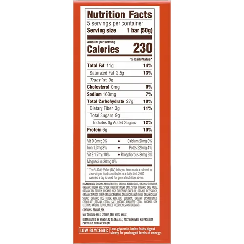 Vista 14 de CLIF Barra de mantequilla de nuez – Mantequilla de maní de chocolate – Barras energéticas rellenas – Sin OMG – USDA Orgánico – A base de plantas