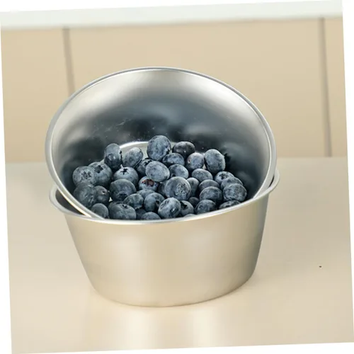 Vista 7 de TOYANDONA Colador de malla de acero inoxidable con lavabo Cesta de drenaje de cocina de malla fina para verduras y frutas, mini lavadora de arroz