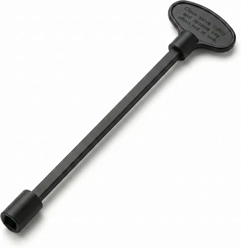 Vista 6 de Midwest Hearth Llave de válvula universal para fogatas de gas y chimeneas, color negro plano (3 pulgadas)