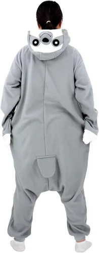 Vista 5 de Adult Sloth Onesie Pajamas Cosplay Animal Homewear Sleepwear Jumpsuit Costume for Women Men
