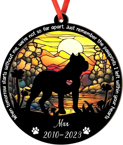 Vista 112 de Adorno personalizado para atrapasoles de sabueso afgano, adorno de Navidad de sabueso afgano – Regalo para perro amante, sabueso afgano