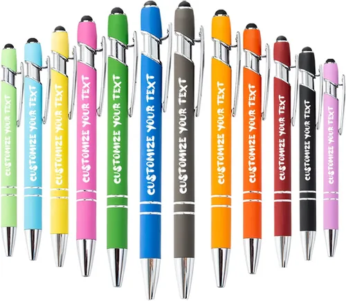 Vista 214 de AIFLM Bolígrafos personalizados con nombre a granel hasta 500 unidades de bolígrafos grabados gratis con tu nombre y texto para negocios