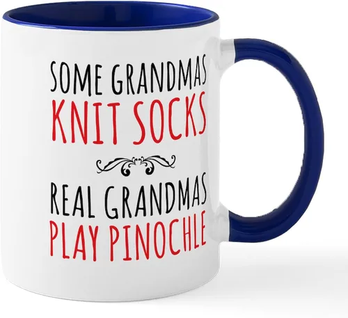 Vista 67 de CafePress Euchre Champ Mugs Taza de café de cerámica de 11 oz (11.0 fl oz)