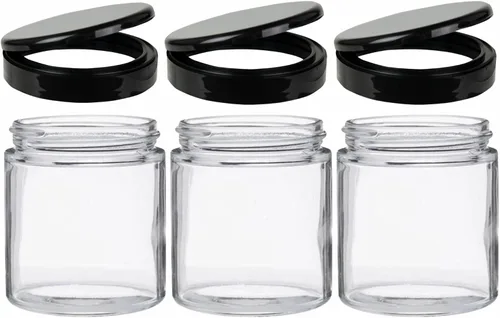Vista 8 de JARMING COLLECTIONS Frascos de vidrio Mason de 16 onzas con tapas de plástico sin BPA – Frascos Mason de boca regular para beber y almacenar