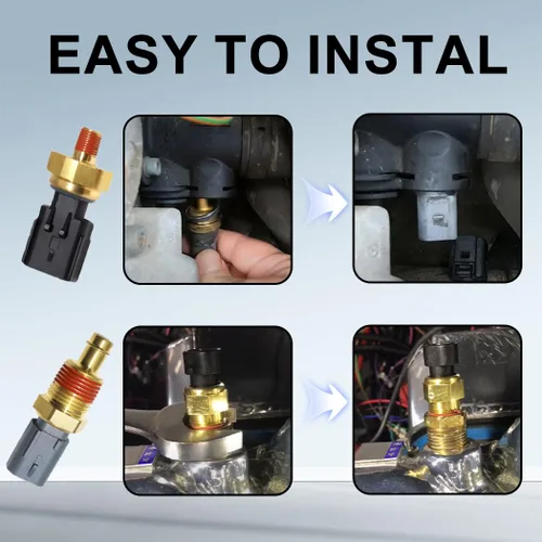 Vista 6 de 2 unids Sensor de presión de aceite Interruptor emisor Sensor de temperatura del refrigerante 5149062AA 5149077AB para Chrysler Aspen Pacifica Jeep