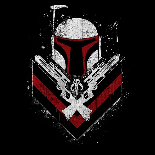 Vista 2 de Men's Star Wars Boba Fett No Threats Only Promises T-Shirt