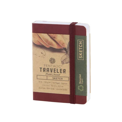 Vista 26 de Cuaderno de bocetos Travelers Dot Grid Pentalic Art, libre de ácidos