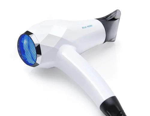 Vista 4 de InStyler Blu, Mini secador de cabello para viaje, color blanco