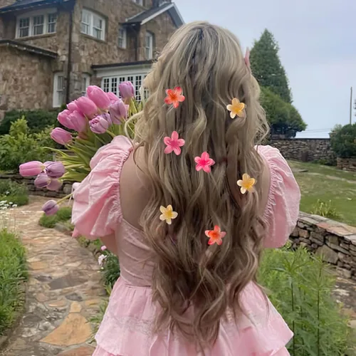 Vista 2 de GQLV Pinzas pequeñas para el cabello, 12 pinzas pequeñas de 1.18 pulgadas para mujeres y niñas, cabello grueso/fino, decoraciones de cabello