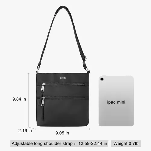 Vista 2 de Crossbody Purses for Women, Medium Size Zipper Pocket Adjustable Strap, Soft Leather Women's Shoulder Handbags