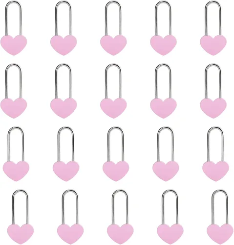 Vista 34 de Candado de amor VeYocilk de 3.5" 50mm en forma de corazón, candado de corazón negro para deseos de amor, ideal para bodas, San Valentín