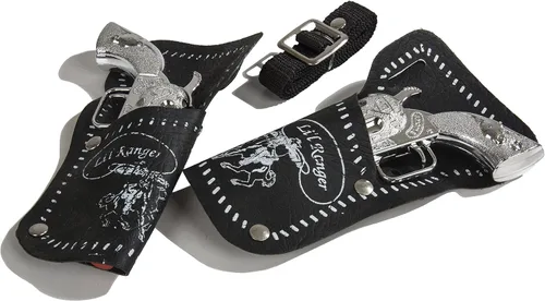 Vista 7 de PARRIS CLASSIC QUALITY TOYS EST. 1936 - INSIGNIAS DE TEXAS RANGER - Funda única gris decorada, acción de cañón con rotura en la punta del dedo