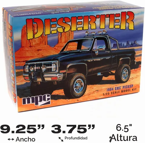 Vista 5 de MPC 1984 GMC Pickup Kit de modelo a escala 1:25 (versión negra)