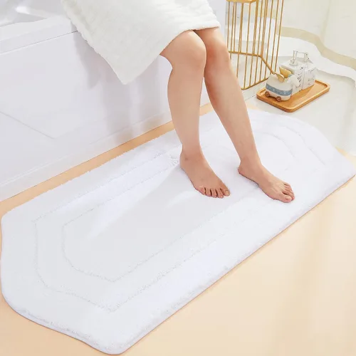 Vista 63 de COSY HOMEER Alfombras de Baño Extra Gruesas para Baño - Juegos de Alfombras Antideslizantes de Lino de Baño Suave Felpa 100% Poliéster Fuerte Sala