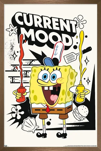 Vista 14 de Trends International Nickelodeon Bob Esponja - Póster de pared de humor actual, 22.4 pulgadas de largo x 14.7 pulgadas, versión enmarcada de madera