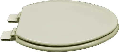 Vista 2 de 1F1E5-01 Bisagra ajustable alargada de madera moldeada premium y OSG, asiento de inodoro de hueso