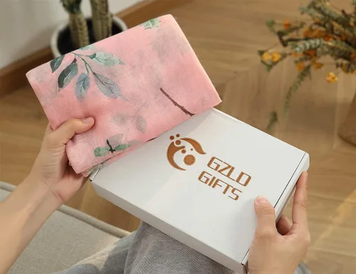 Vista 7 de Bufanda de flores de nacimiento de moda para mujer, bufanda de Navidad, chales y envolturas de regalo de cumpleaños, caja para mamá, Septiembre Aster