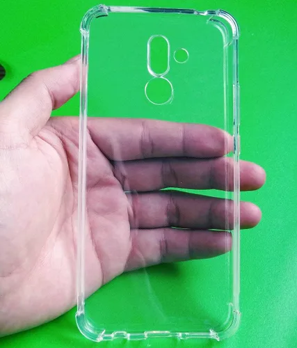 Vista 5 de USTIYA Funda para Huawei Mate 20 Lite Clear TPU Cuatro Esquinas Funda Protectora Transparente Suave Funda