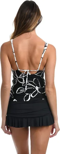 Vista 4 de La Blanca Traje de baño tankini sobre el hombro para mujer