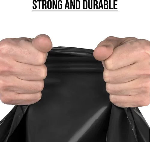 Vista 3 de Ultrasac UL-39586BK UL-39586BK - Bolsas de basura negras resistentes de 39 x 58 pulgadas, paquete de 15 unidades, para contratistas, construcción e
