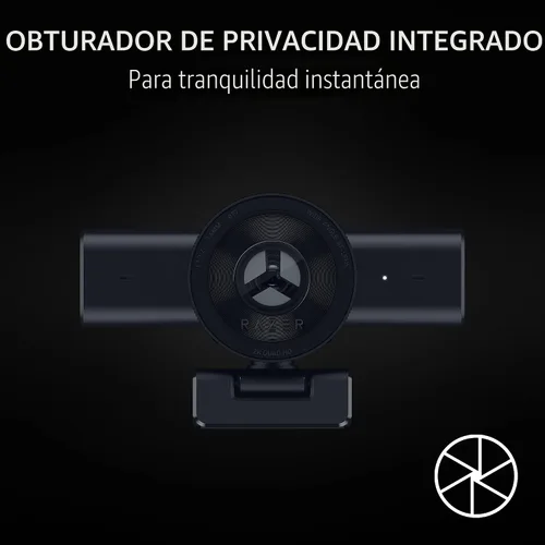 Vista 7 de Cámara web para streaming Razer Kiyo V2 X: 1440p 60 FPS - Enfoque automático - Micrófono incorporado - Lente gran angular - Obturador de privacidad