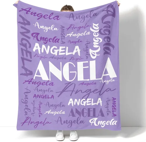 Vista 12 de Dr.TOUGH Mantas personalizadas para niños y adultos, mantas personalizadas con nombre para niños y niñas, manta personalizada con nombre
