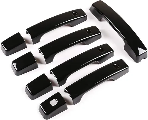 Vista 7 de ABS Car Exterior Door Grab Manijas Cubierta para Land Rover Defender 110 2020 Accesorios de coche (negro)